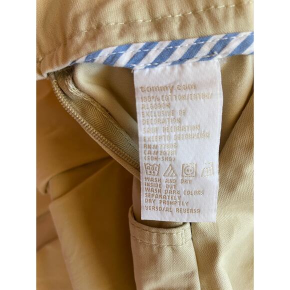 Tommy Hilfiger Tennis Style Pleated A Line High Waisted Khaki Skirt Size 10 - Picture 9 of 12